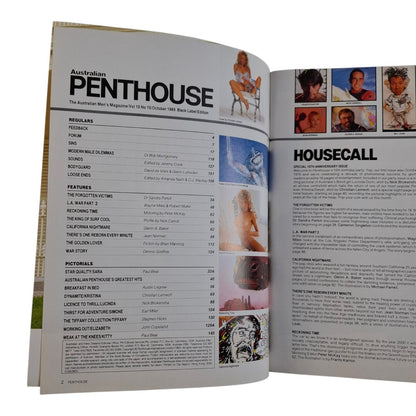 Australian Penthouse Magazine October 1989 Kristina Dwyer / Sara Talbot