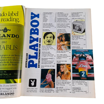 Australian Playboy Magazine January 1983 Denise Newey / Charlotte Kemp