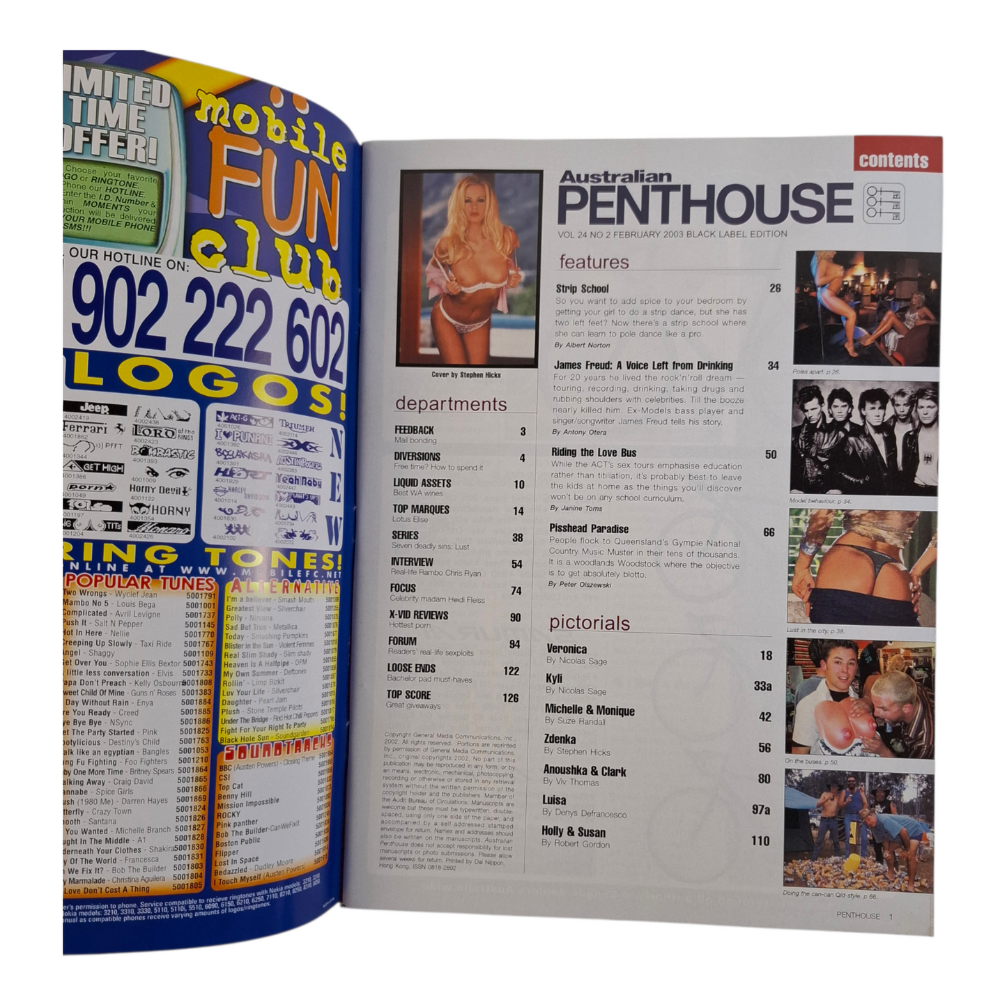 Australian Penthouse Magazine February 2003 Zdenka Podkapova