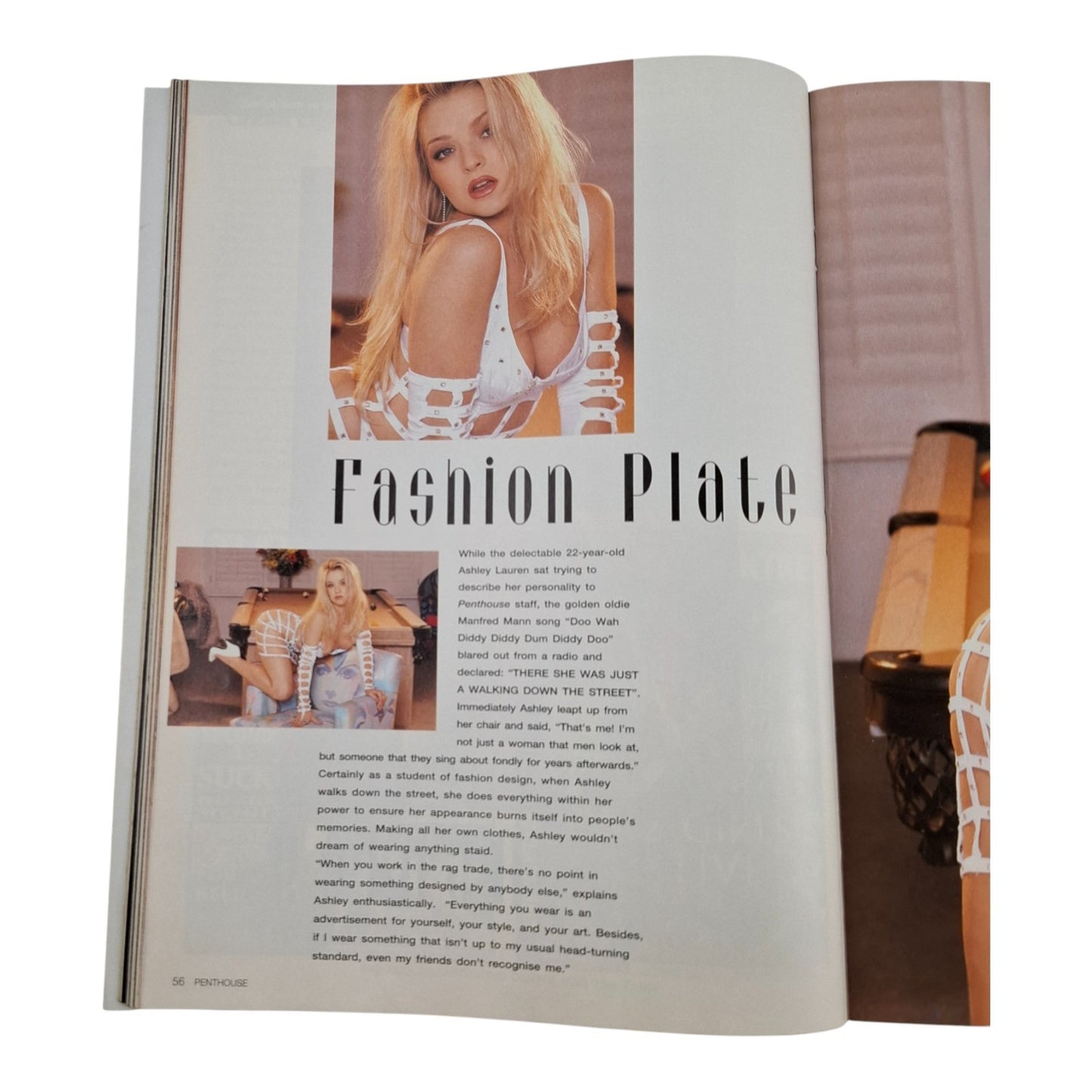 Australian Penthouse Magazine -Black Edition April 1996 Ashley Lauren