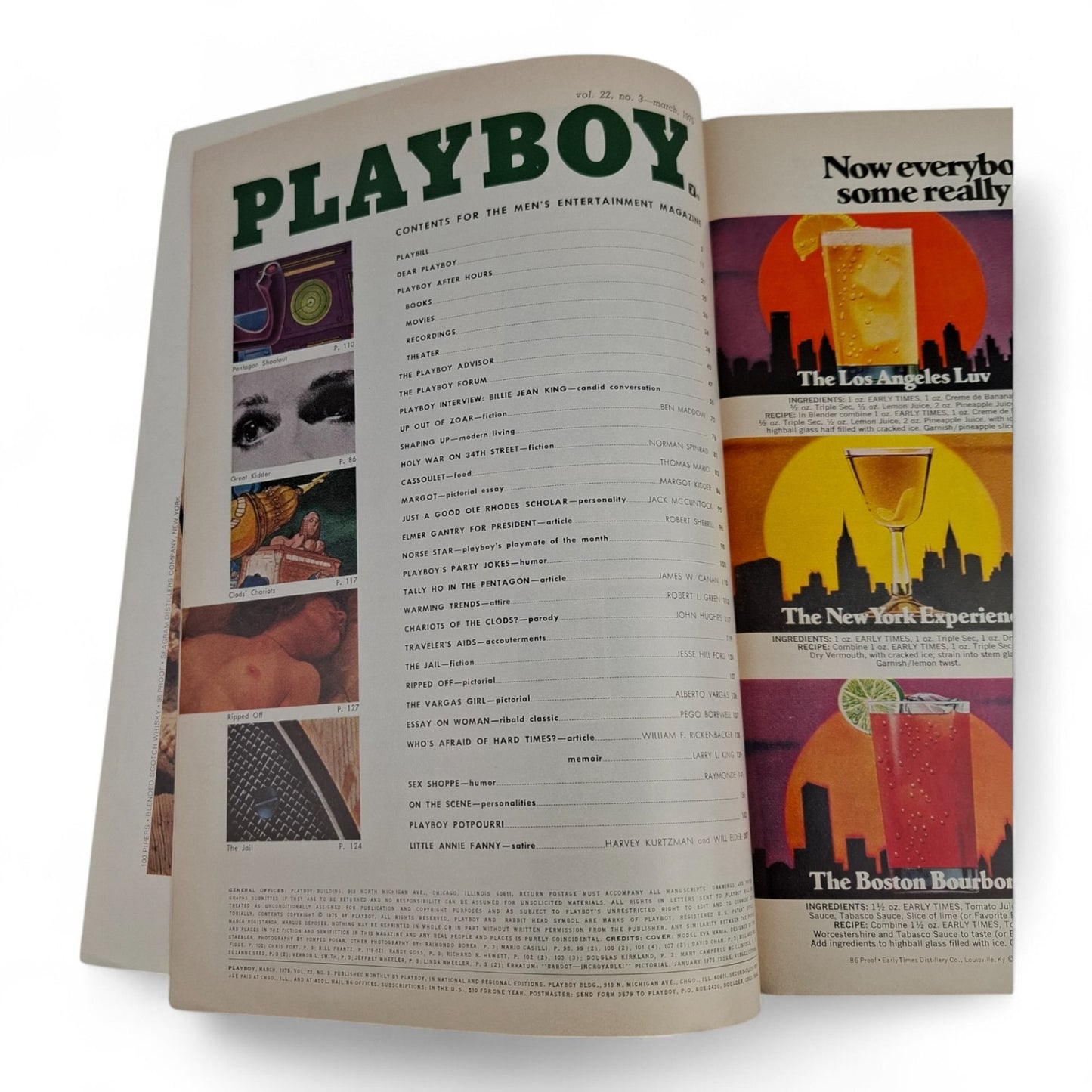 Playboy Magazine March 1975 Eva Maria COMPLETE