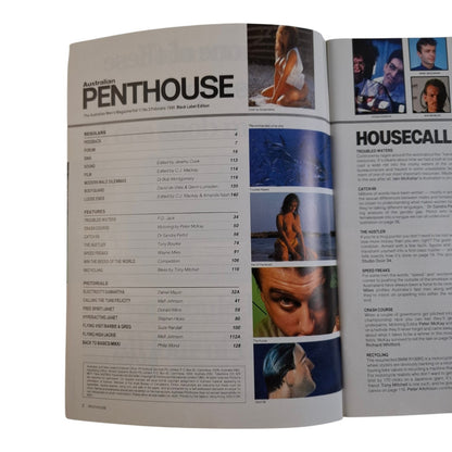 Australian Penthouse Magazine February 1990 Samantha / Felicity