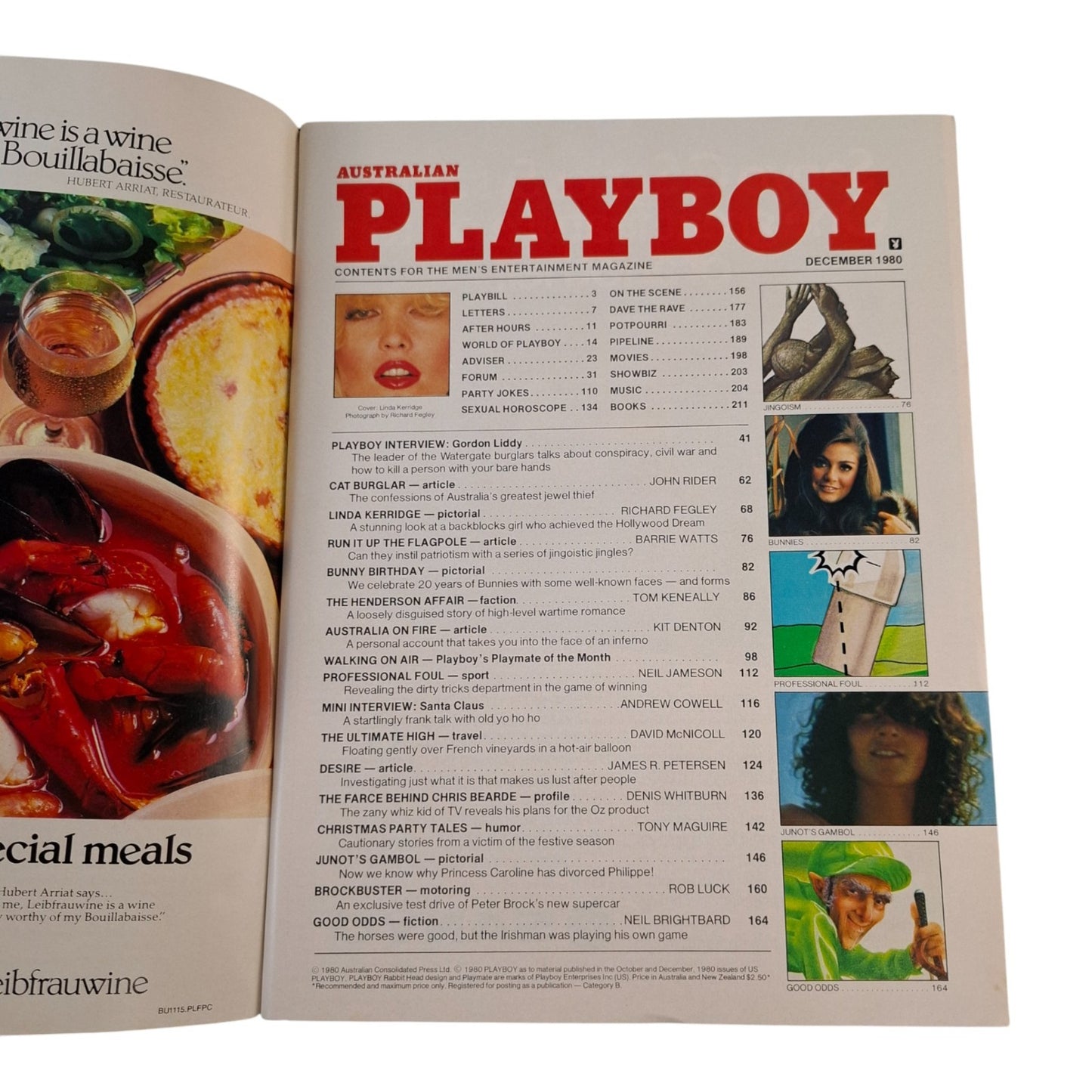 Australian Playboy Magazine December 1980 Linda Kerridge / Terri Welles