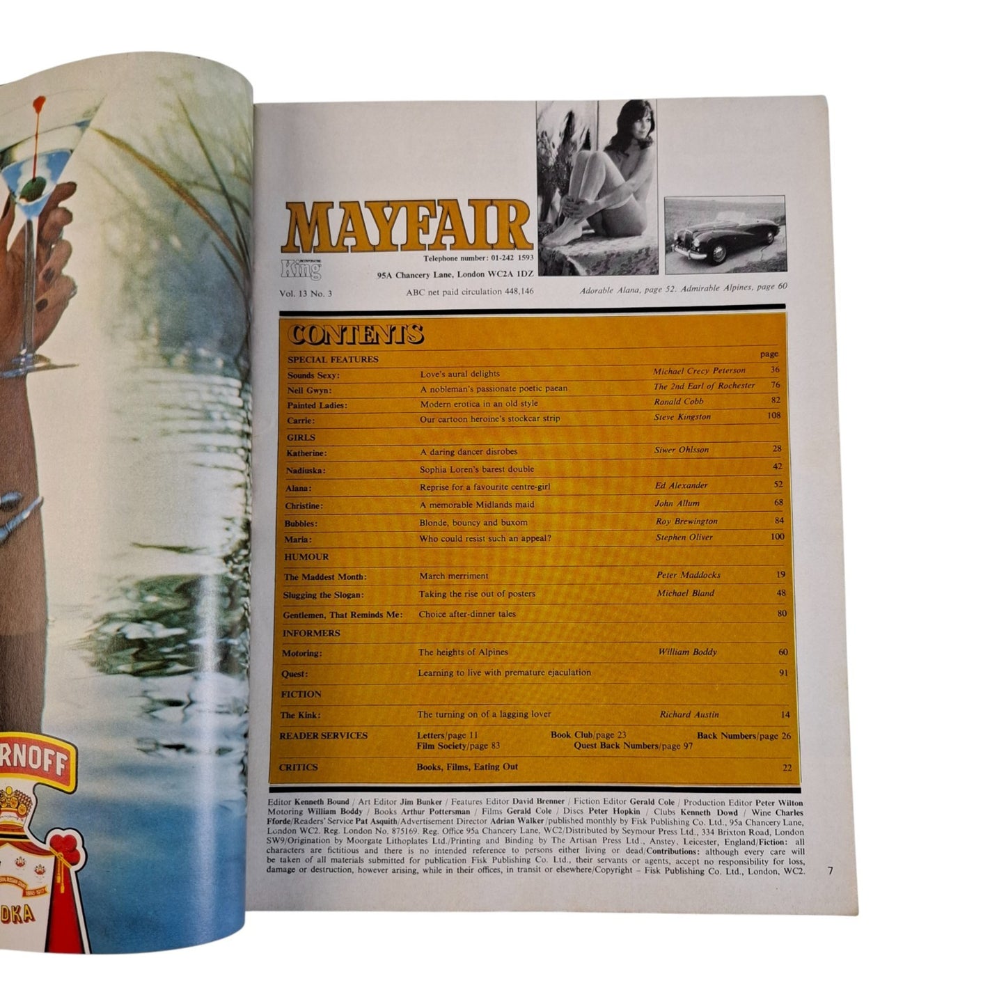 Mayfair Magazine Vol. 13 No. 3 1978 Alana Ford