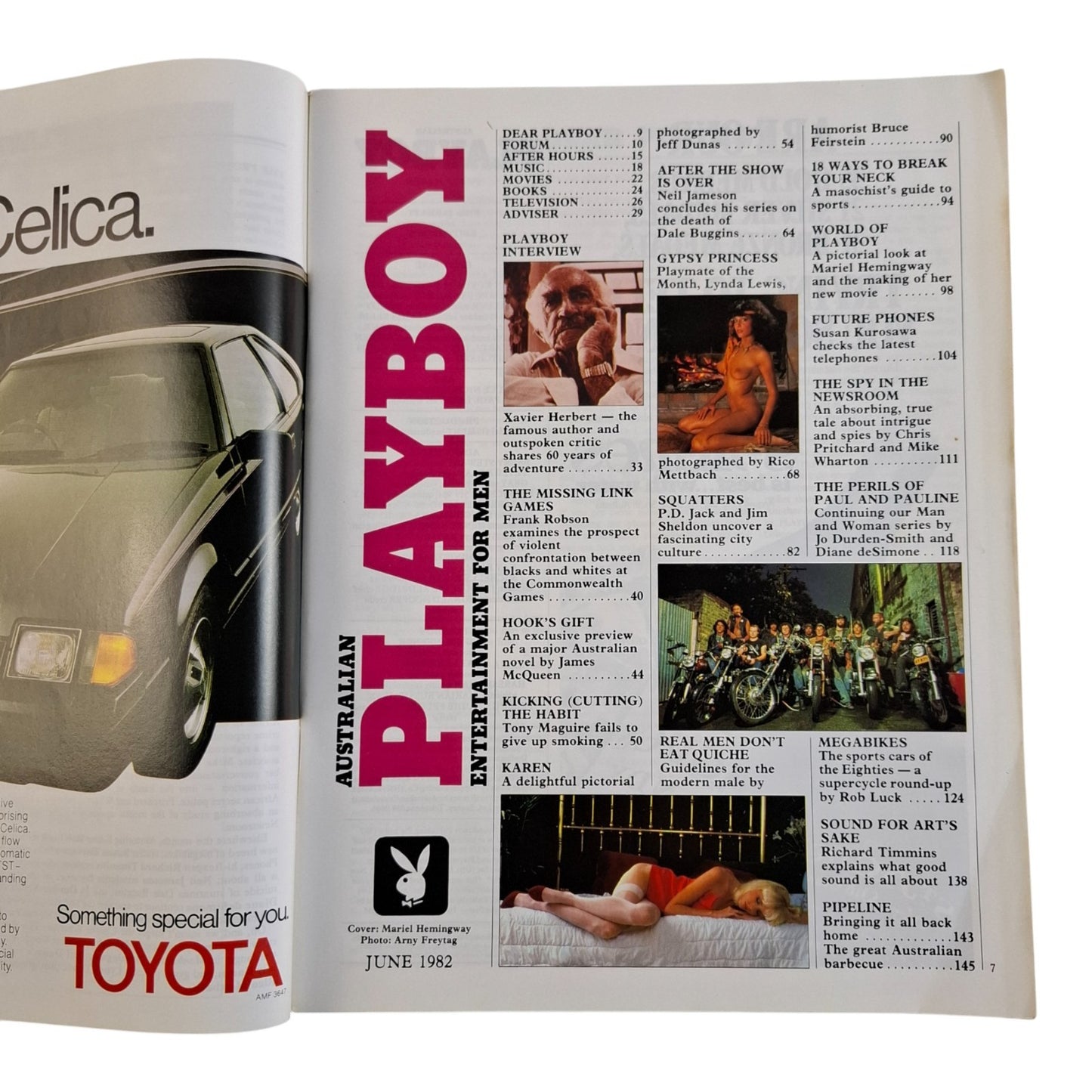 Australian Playboy Magazine June 1982  Mariel Hemingway / Lynda Lewis