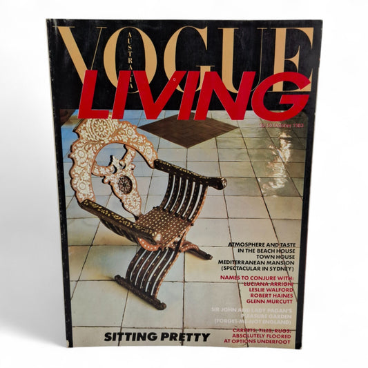 Vintage Vogue Living Australia Magazine - No.6 October 1983