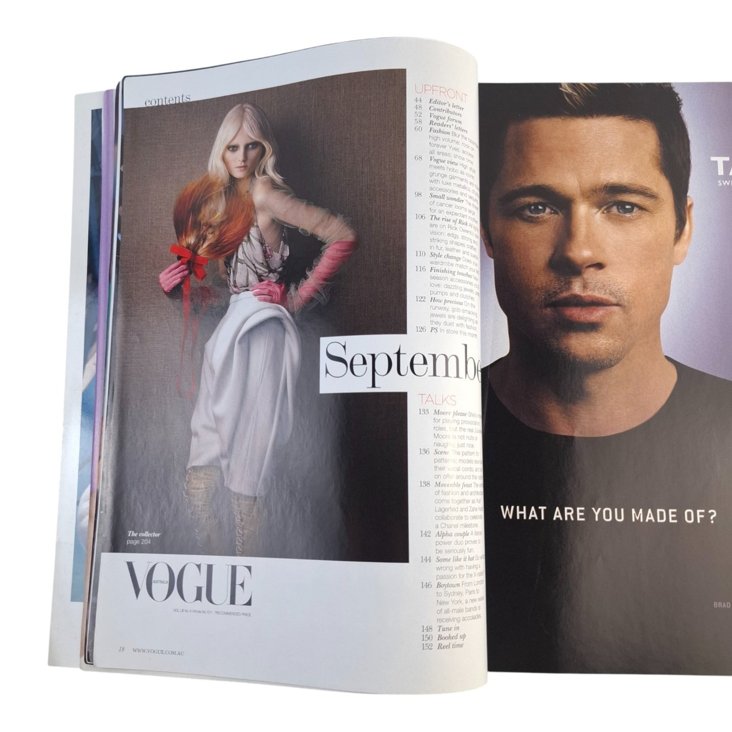 Vogue Australia Magazine September 2008 Abbey Lee Cover Fashion Model