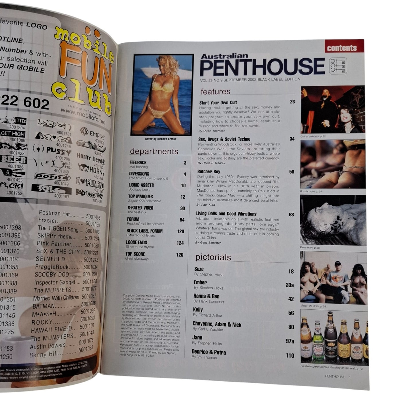 Australian Penthouse Magazine January 2002 Kelly
