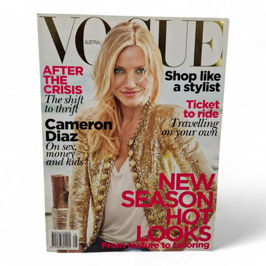 Vogue Australia Magazine August 2010 Cameron Diaz Cover EXCELLENT