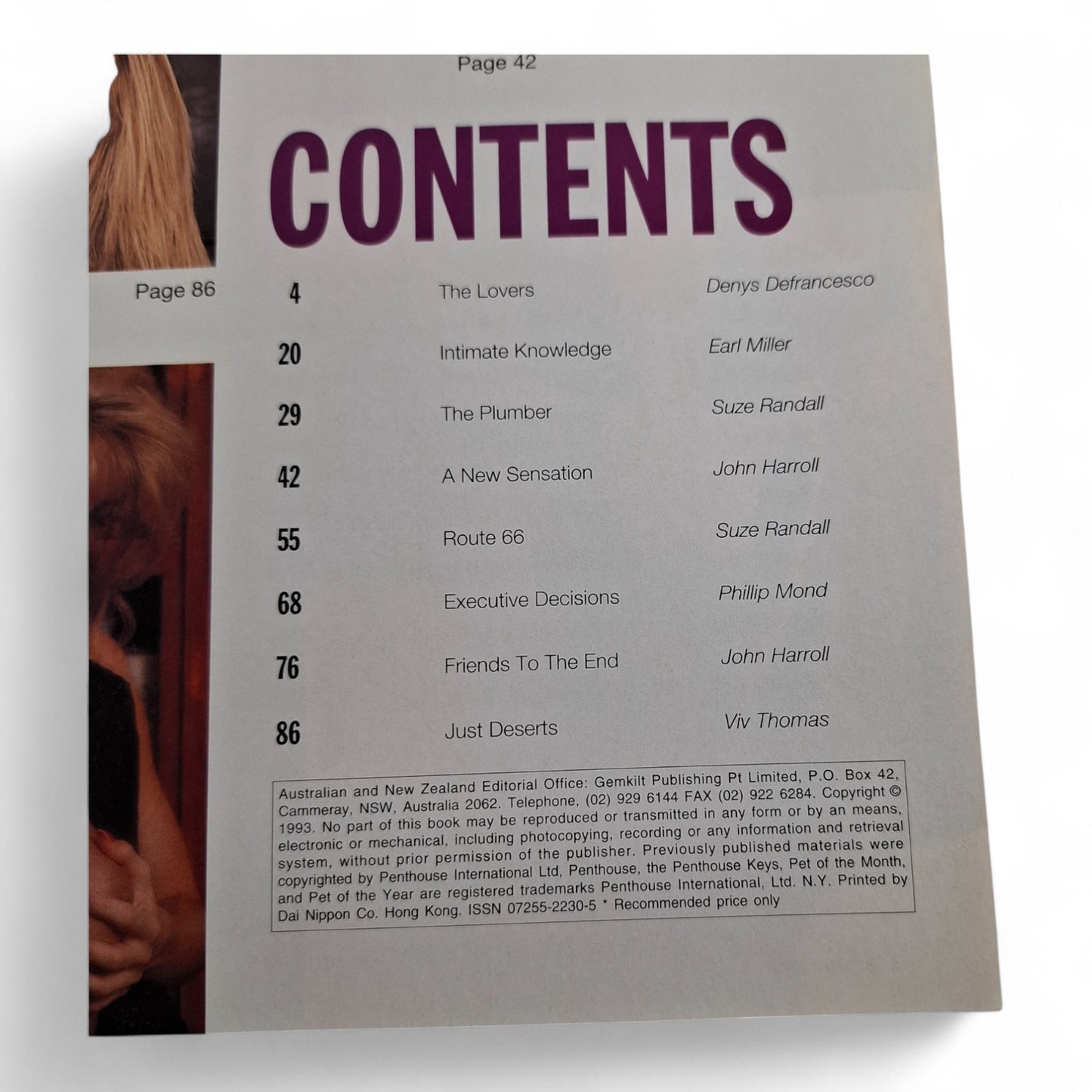 Penthouse Couples Magazine - Limited Edition No. 28 1993 EXCELLENT