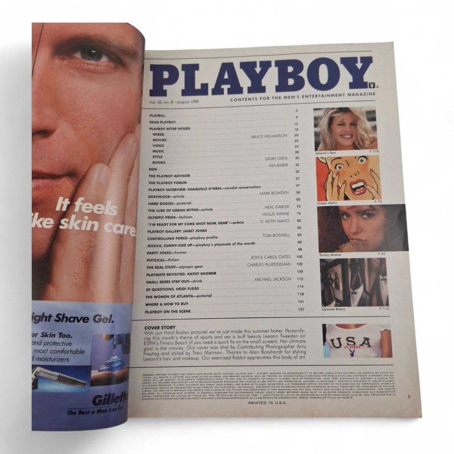 Playboy Magazine August 1996 Leeann Tweeden ESPN / Jessica Lee