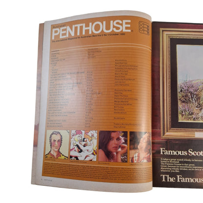AUSTRALIAN PENTHOUSE October 1980 Vol. 2 No. 1 Men's Magazine Ama Blanchette