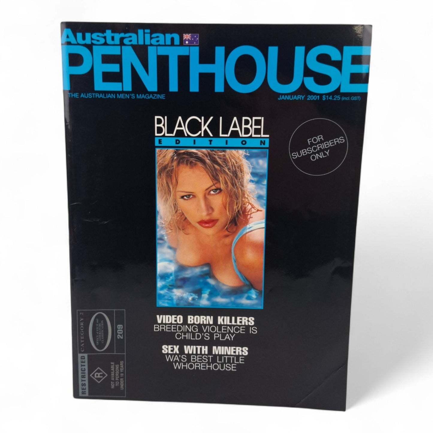AUSTRALIAN PENTHOUSE Men's Magazine Black Label January 2001