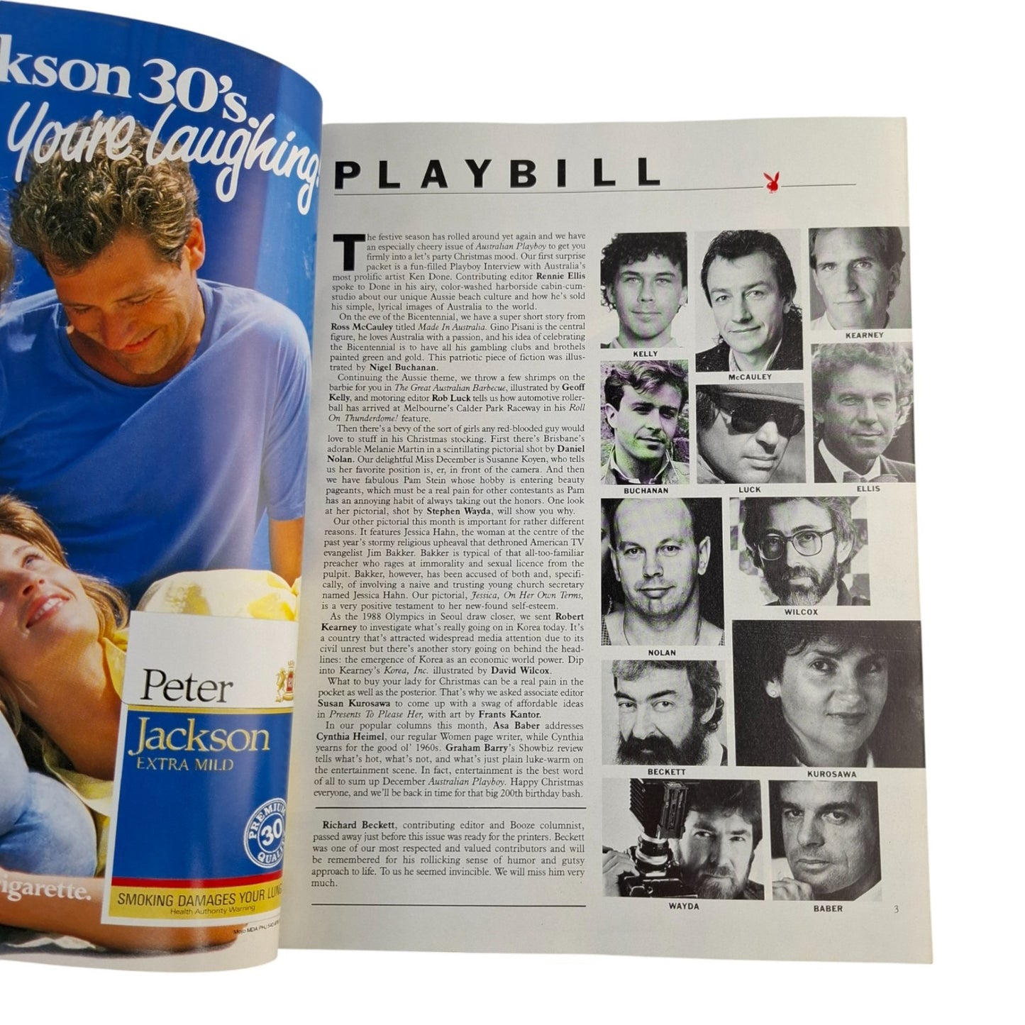 Australian Playboy Magazine December 1987 Dona Speir / Susanne Koyen