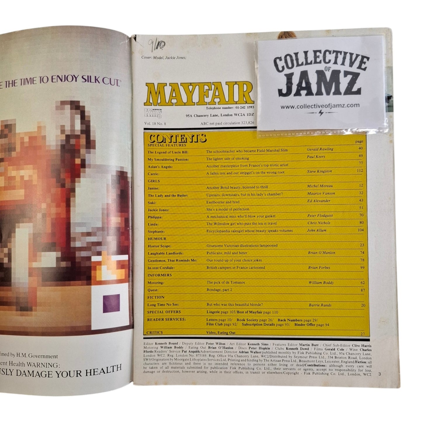 Mayfair Magazine Vol. 18 No. 8 1983 Jackie Jones / Linda Bedford