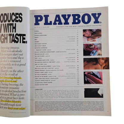 PLAYBOY MAGAZINE March 1990 Brandi Brandt & Donald Trump