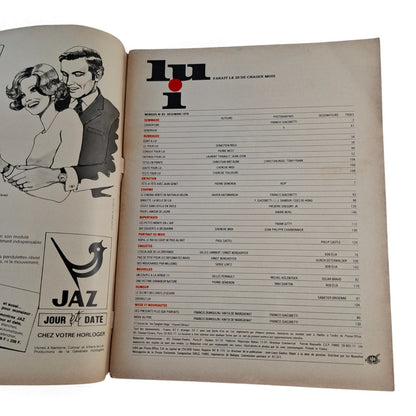 Lui French Magazine No. 83 December 1970 NATHALIE DELON / Brigitte