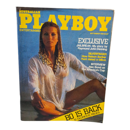 Australian Playboy September 1980 Bo Derek Maree Jonsson Magazine