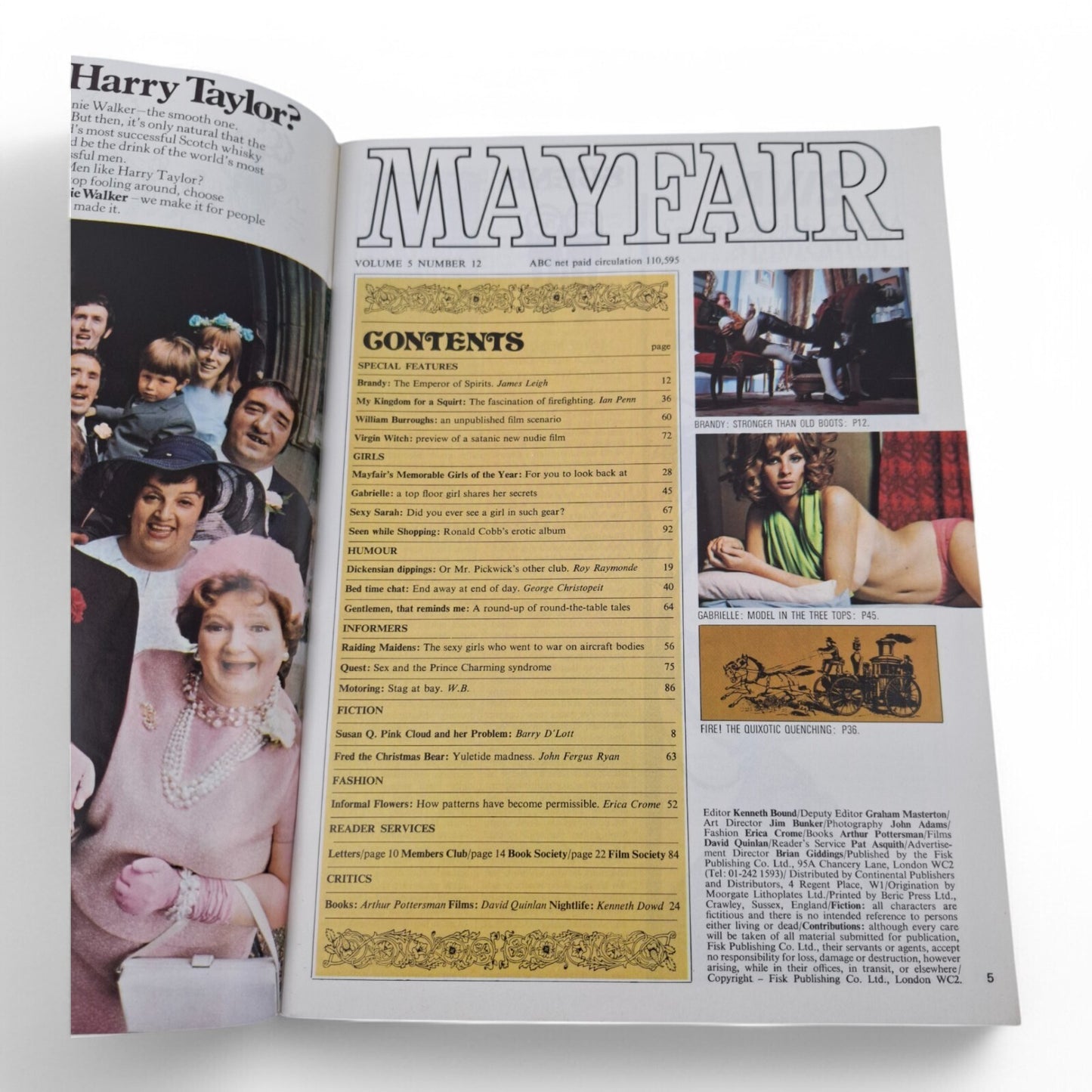 Vintage Mayfair Magazine Vol. 5 No. 12 December 1970 Stephanie McLean Playboy
