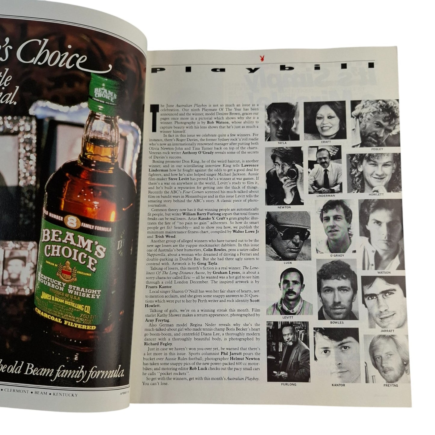 Australian Playboy Magazine June 1988 Desiree Brown / Diana Lee