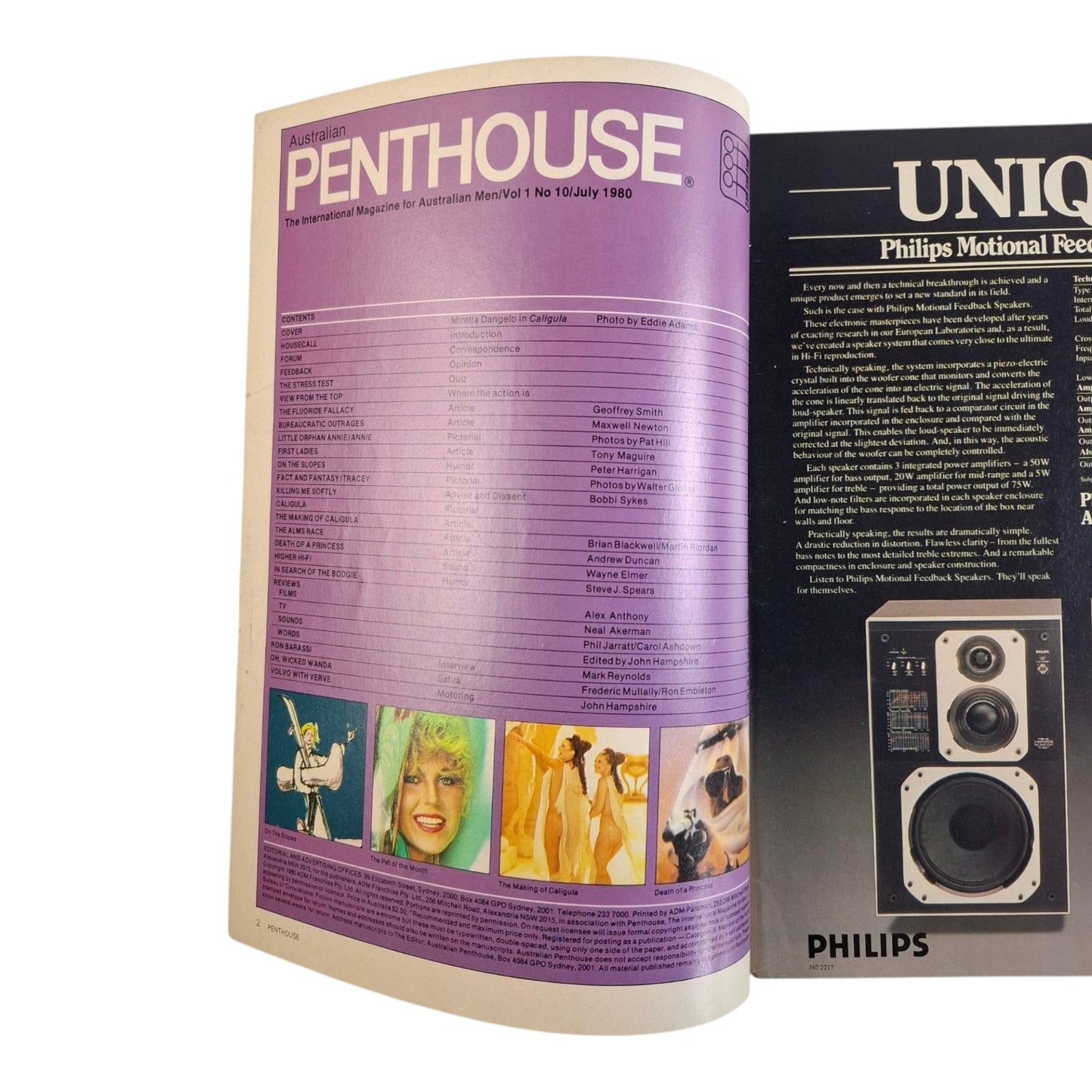 Australian Penthouse Magazine July 1980 Caligula / Tracey Wallace