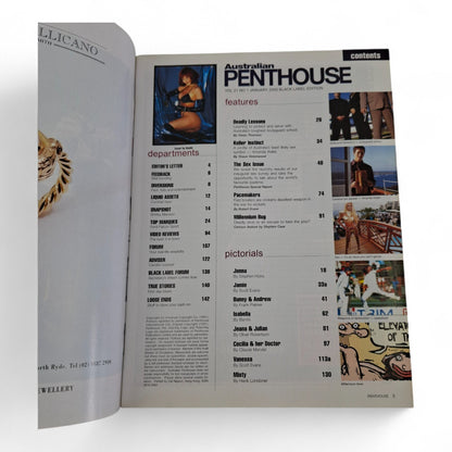 Australian Penthouse Magazine - Black Label January 2000 Complete Playboy