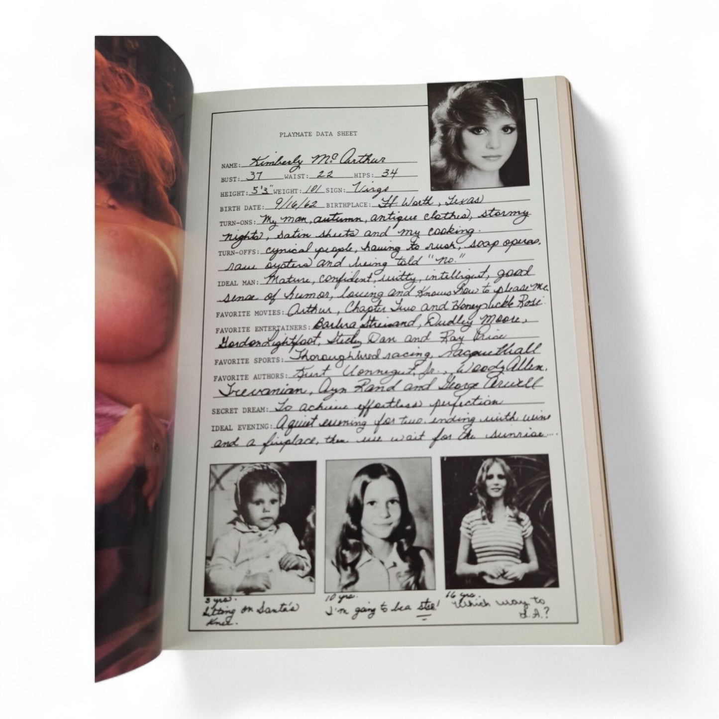 PLAYBOY MAGAZINE January 1982 Natalie Levy Complete