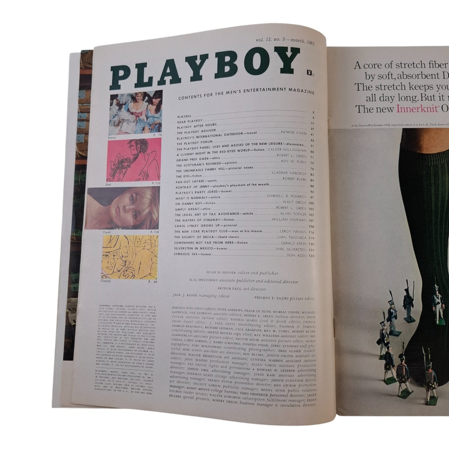 PLAYBOY Magazine March 1965 Vargas Girl / Jennifer Jackson - NO C/F