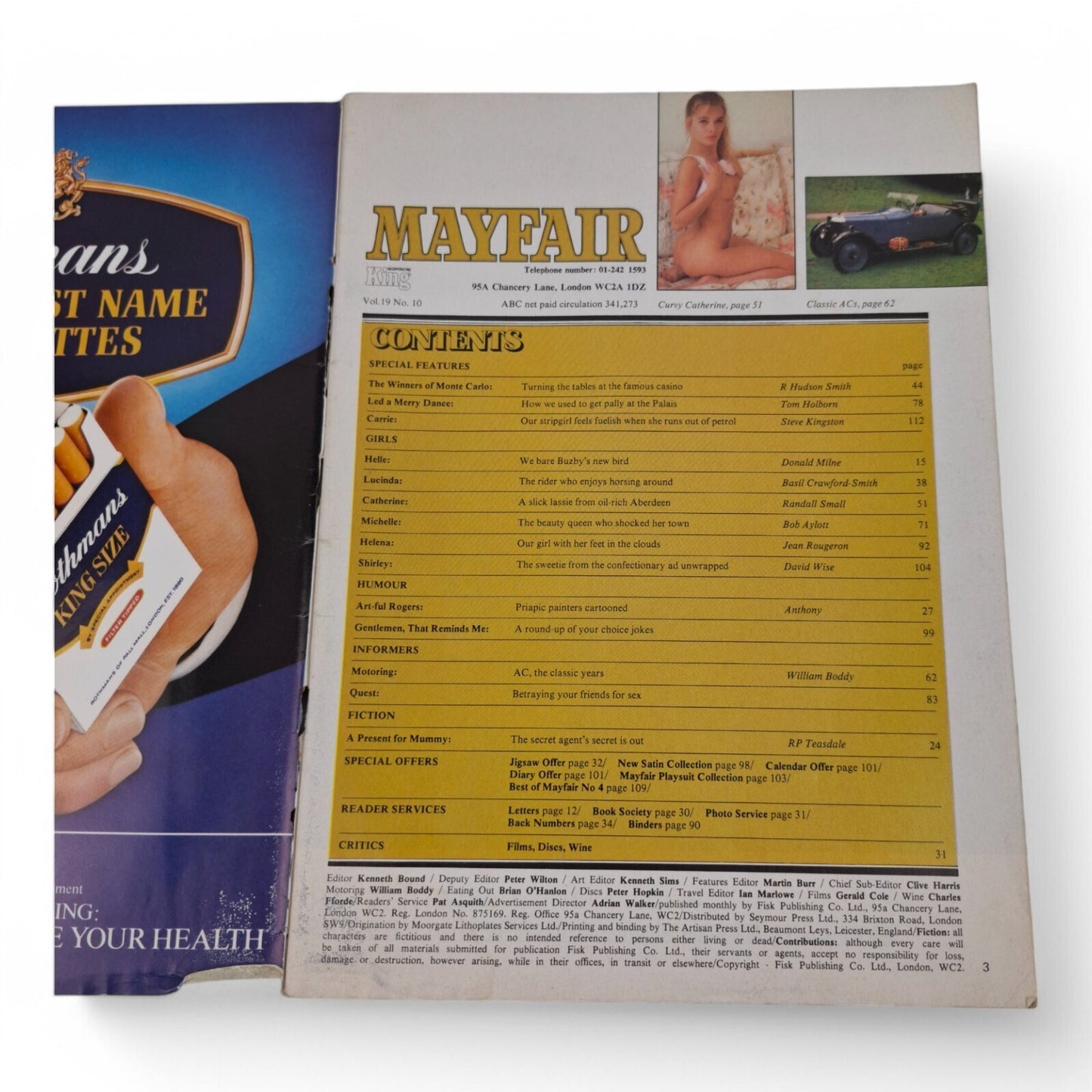 Mayfair Magazine Vol. 19 No. 10 1984 Playboy