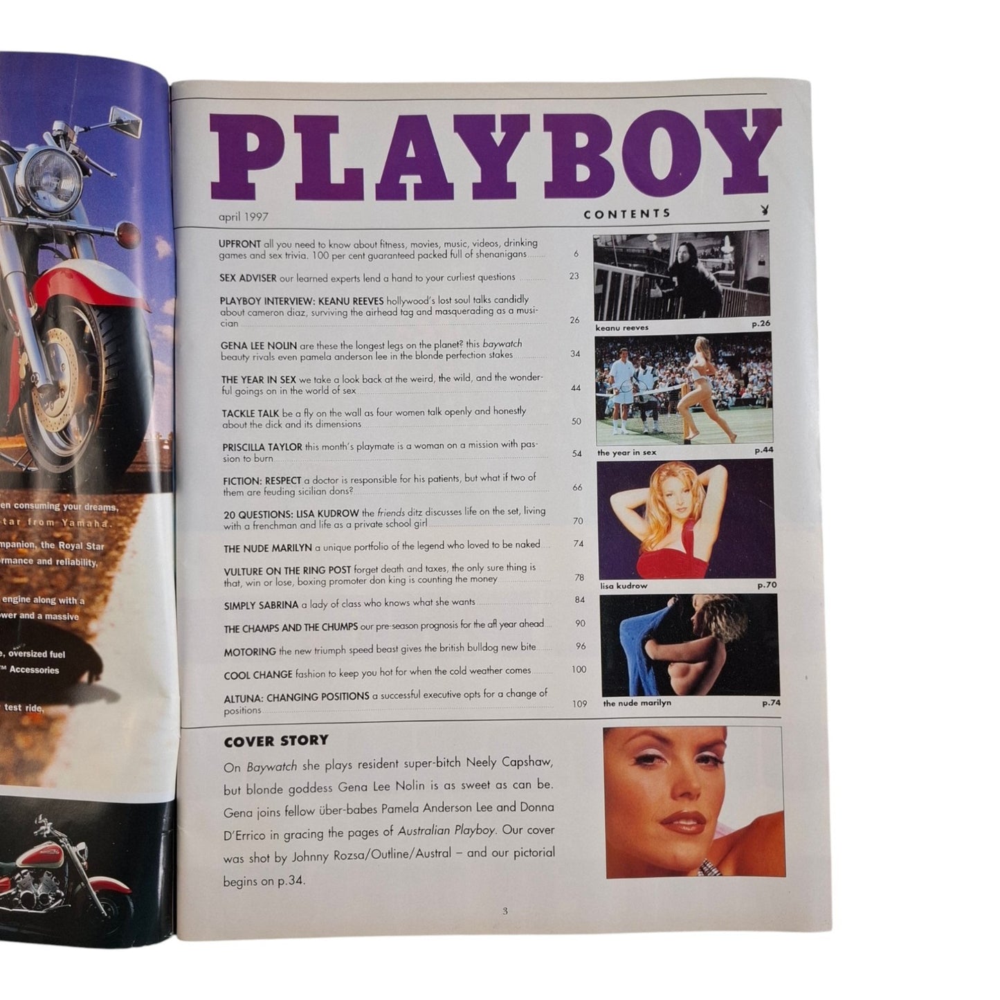 Australian Playboy Magazine April 1997 Gena Lee Nolin / Priscilla Taylor