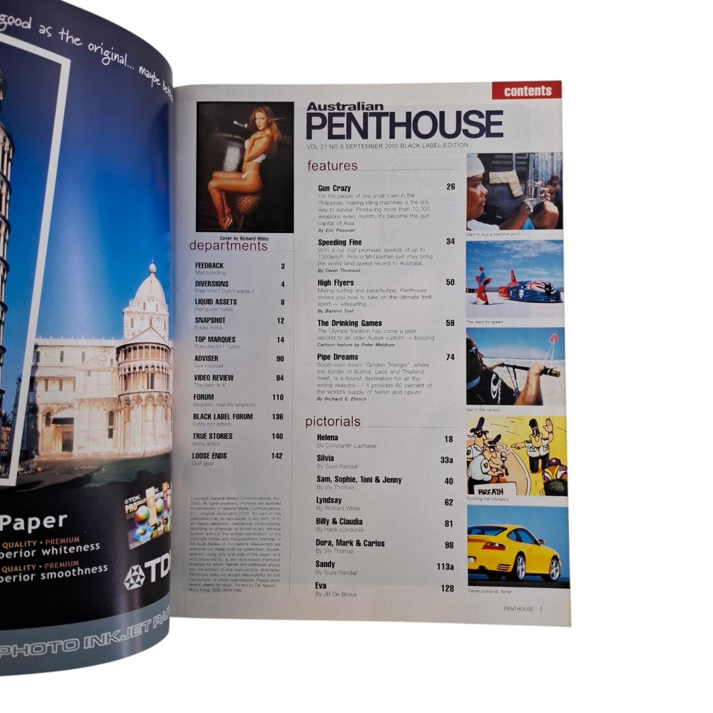 Australian Penthouse Magazine September 2000 Lyndsay Ray