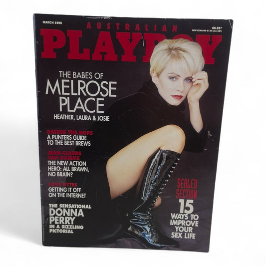 Australian Playboy Magazine March 1995 Josie Bissett Melrose Place