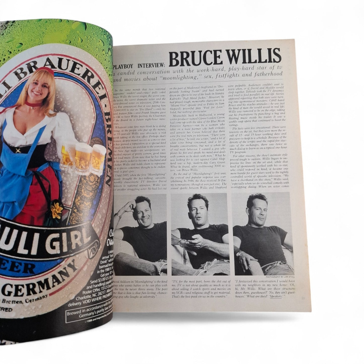 Playboy Magazine November 1988 Jessica Rabbit (Laura Richmond) COMPLETE