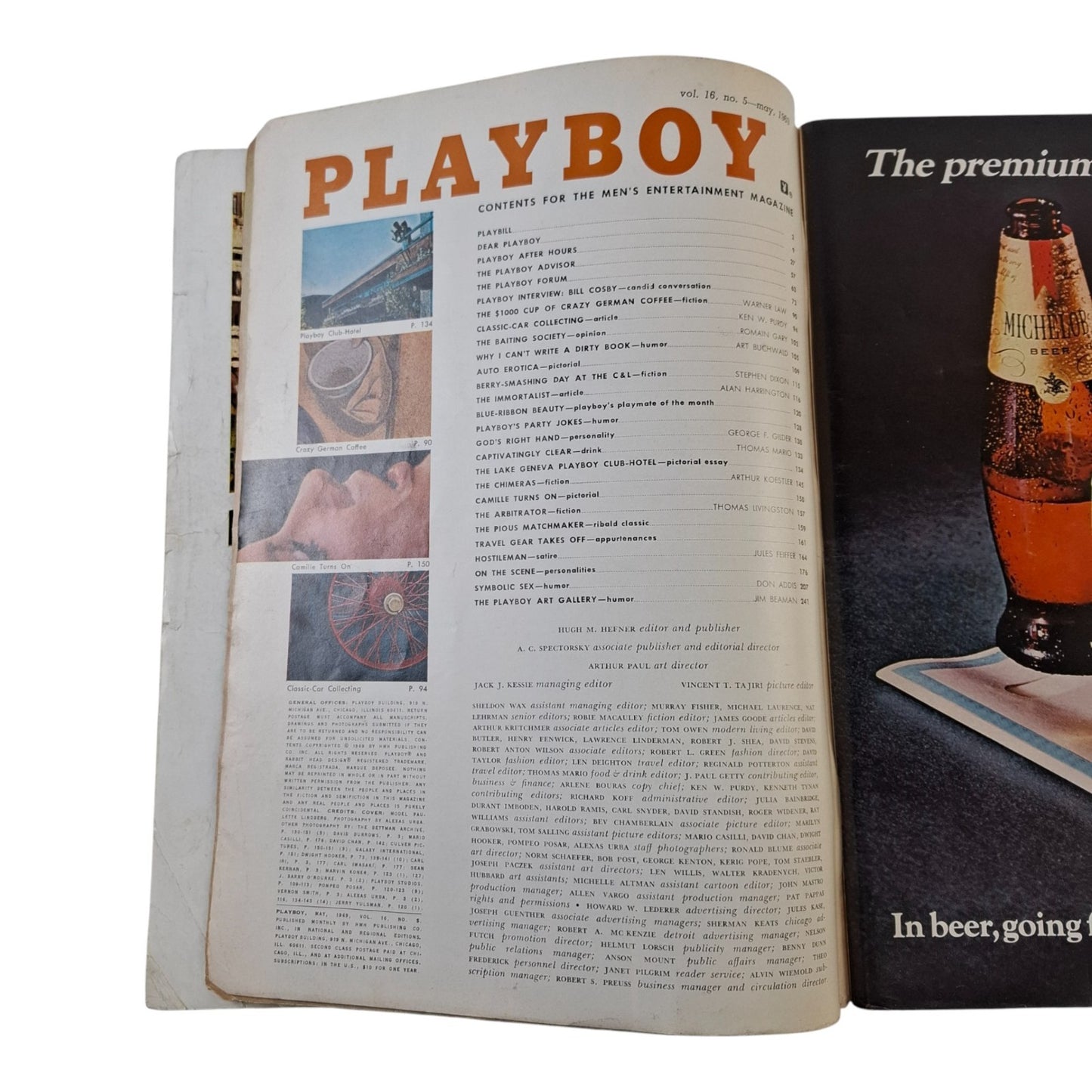 Playboy Magazine May 1969 Playmate Sally Sheffield - William F Buckley - Vargas
