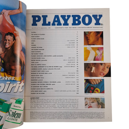 PLAYBOY MAGAZINE September 1985 Madonna Ciccone / Venice Kong