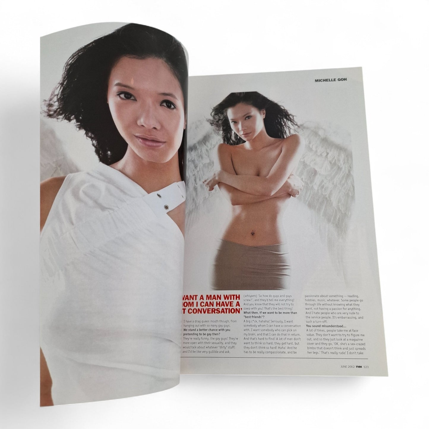 FHM Singapore Magazine - Dark Angel Michelle Goh June 2002