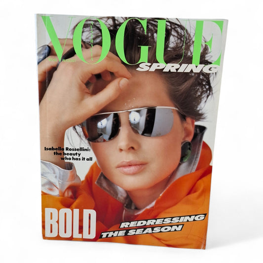 Vogue Australia magazine - August 1985 - ISABELLA ROSSELLINI ELLE MACPHERSON