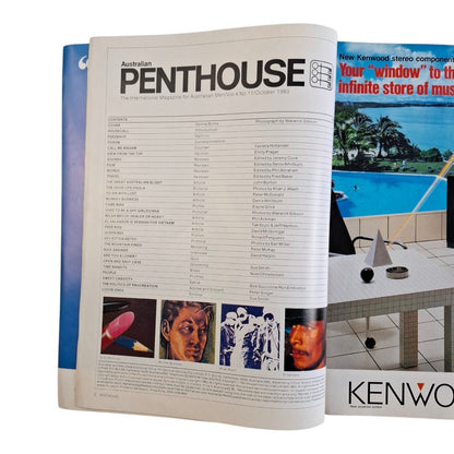 Australian Penthouse Magazine October 1983 Donna Burns / Paula Warnick