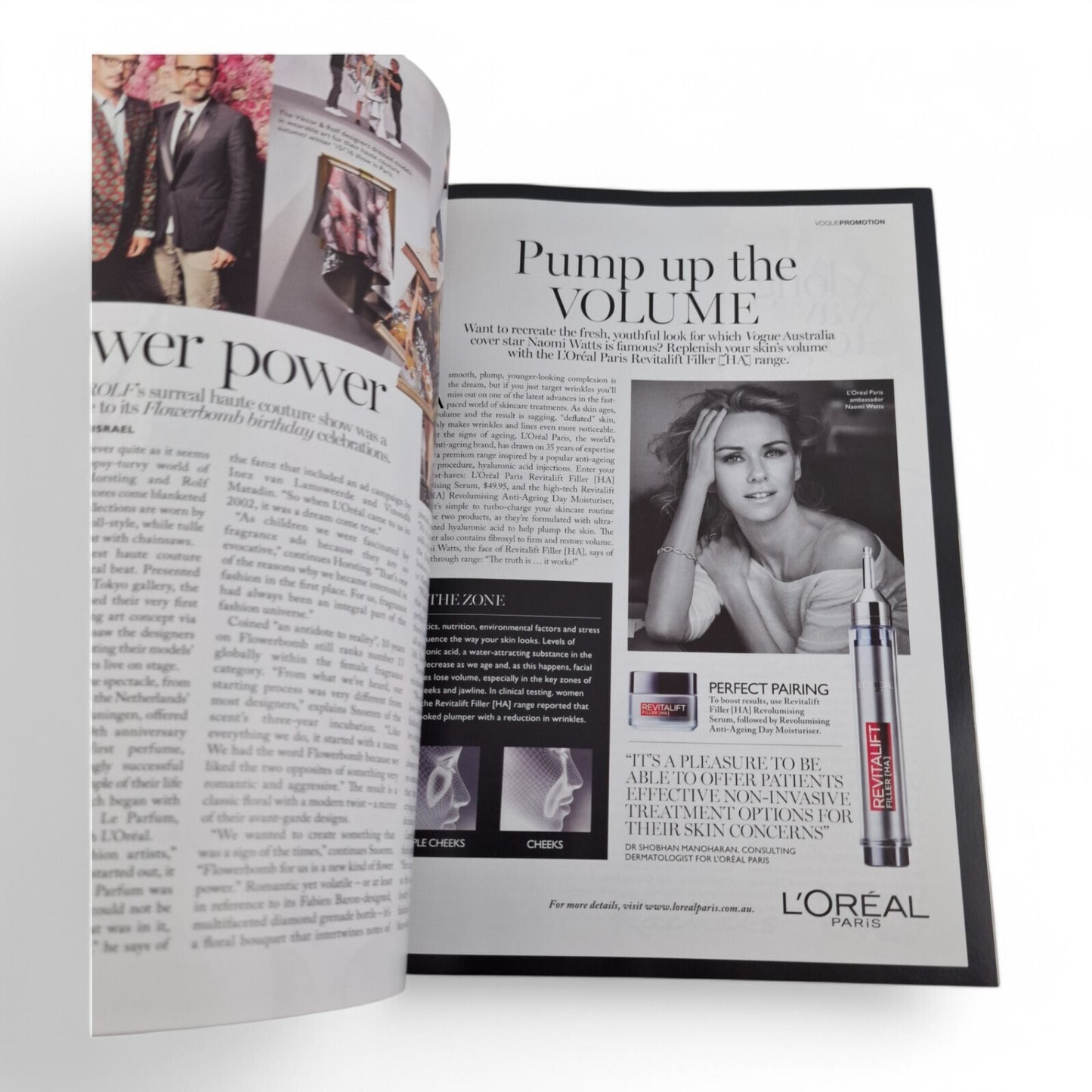 Vogue Australia Fashion Magazine October 2015 Features Naomi Watts