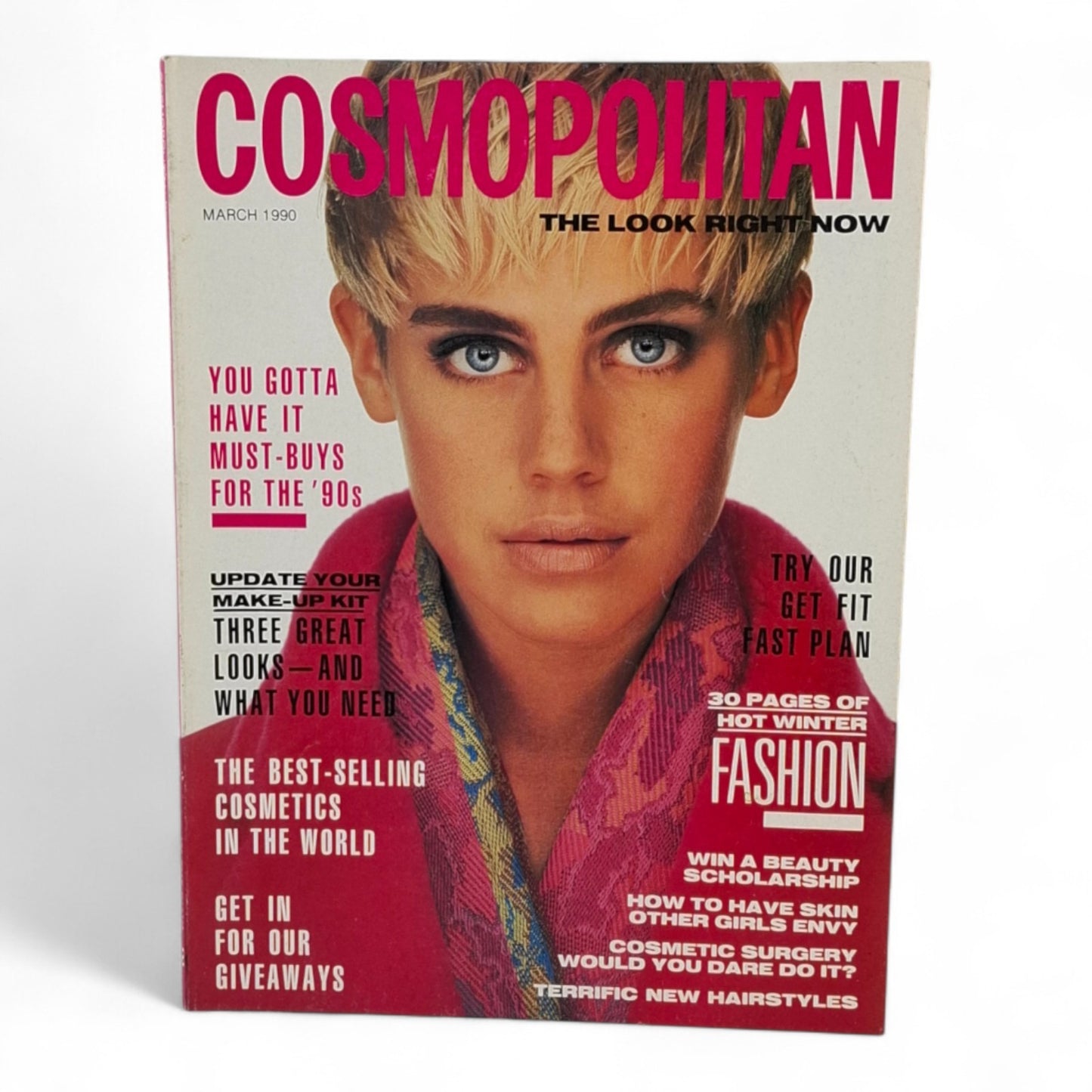 Cosmopolitan Australia magazine - March 1990 PINK Version - JULIE FEITEN