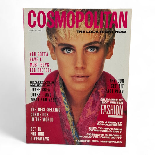 Cosmopolitan Australia magazine - March 1990 PINK Version - JULIE FEITEN
