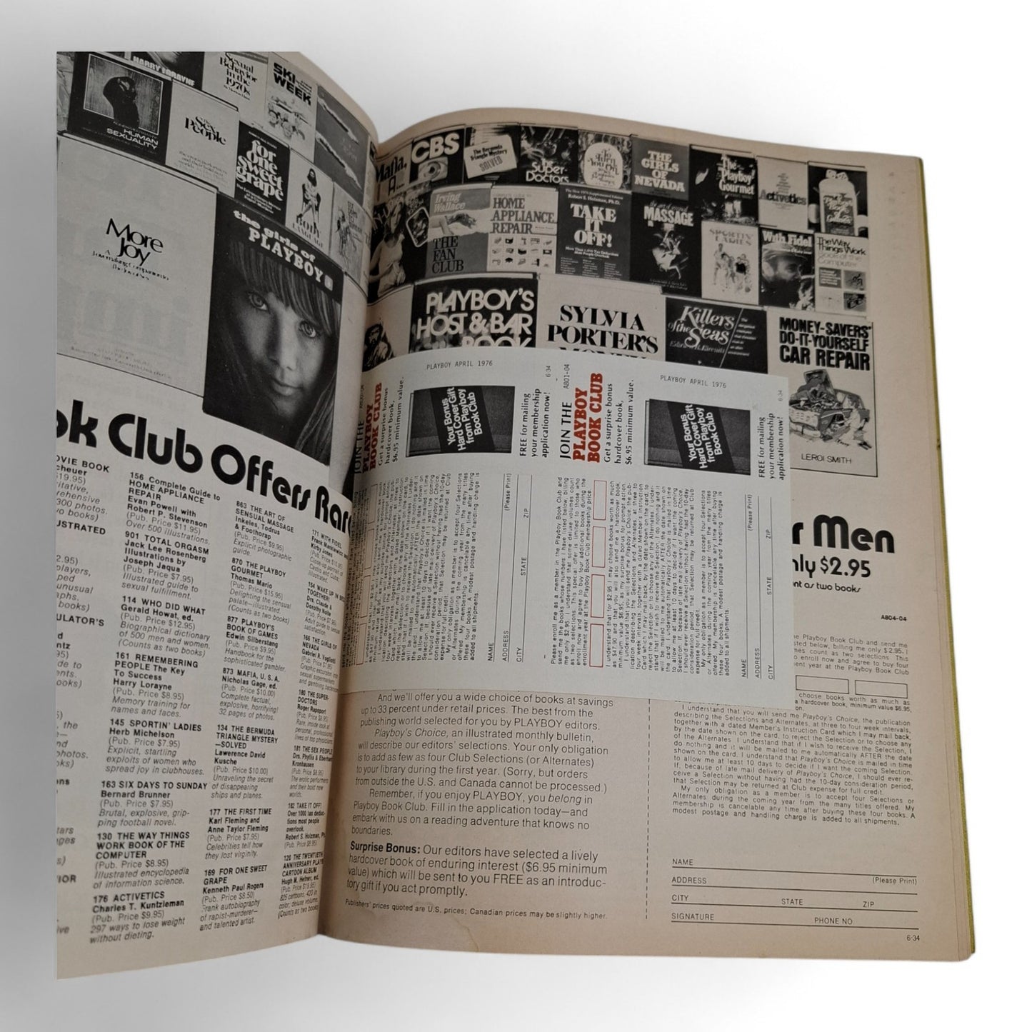 PLAYBOY MAGAZINE April 1976 Kristine De Bell Complete
