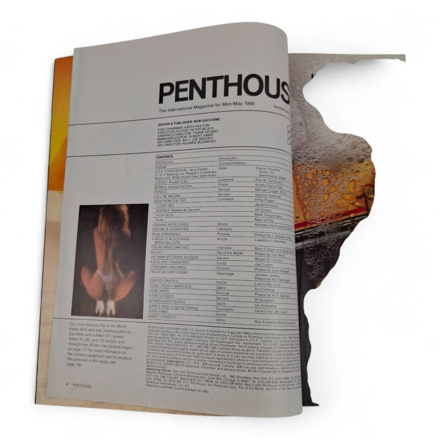 U.S PENTHOUSE Men's Magazine May 1988 Kelley Wild