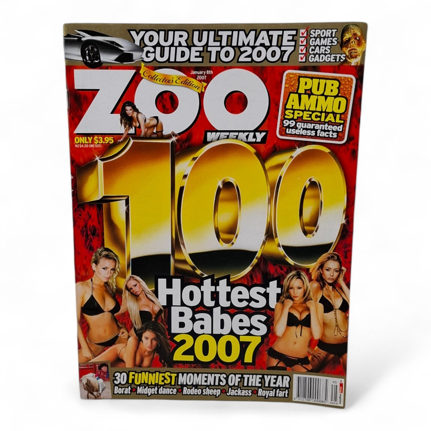 Zoo Weekly Magazine Australia 100th Collector's January 8th 2007