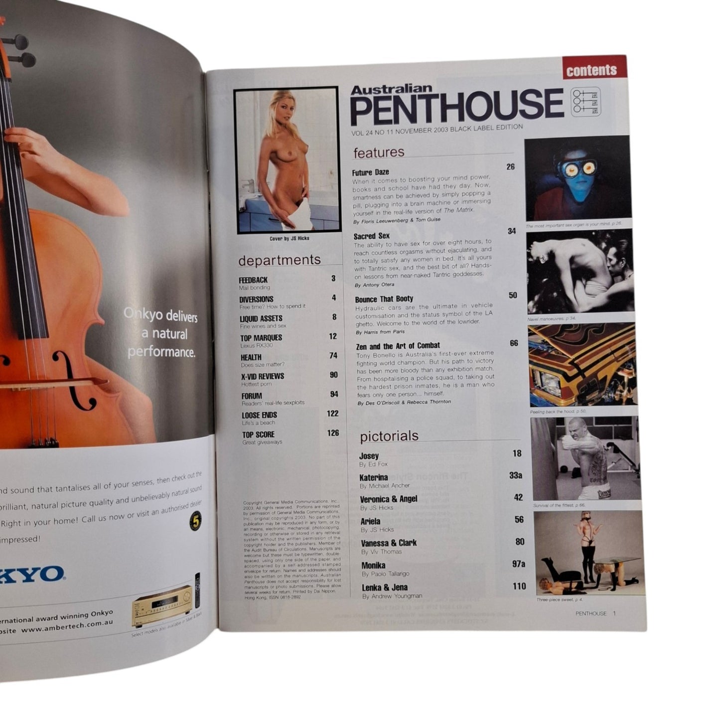 Australian Penthouse Magazine November 2003 Ariela