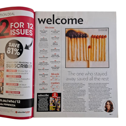 Who Weekly Magazine - March 2020 Covid-19 Corona Virus Lockdown