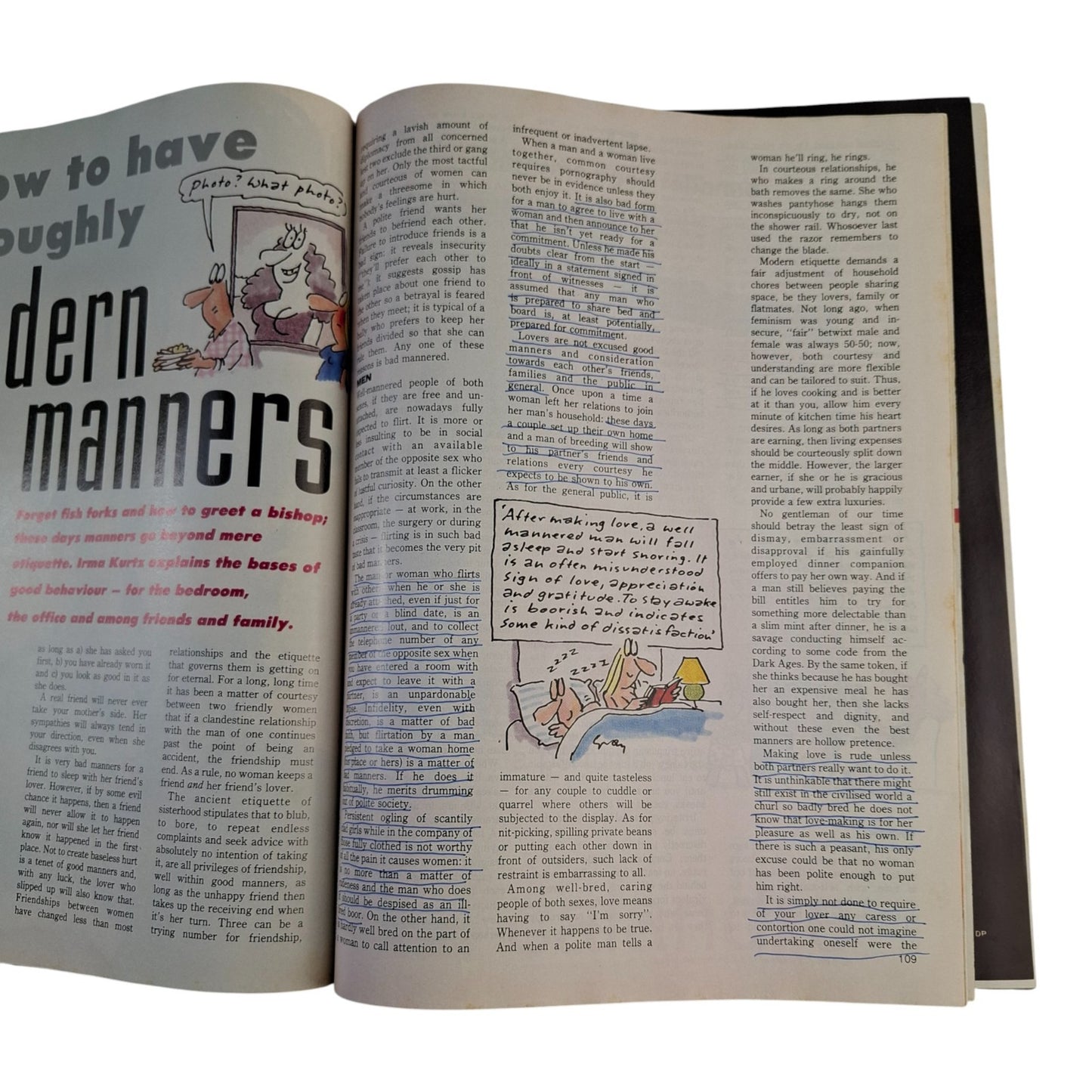 Vintage Cosmopolitan Magazine Australia December 1989 Cosmo Claudia McClintock