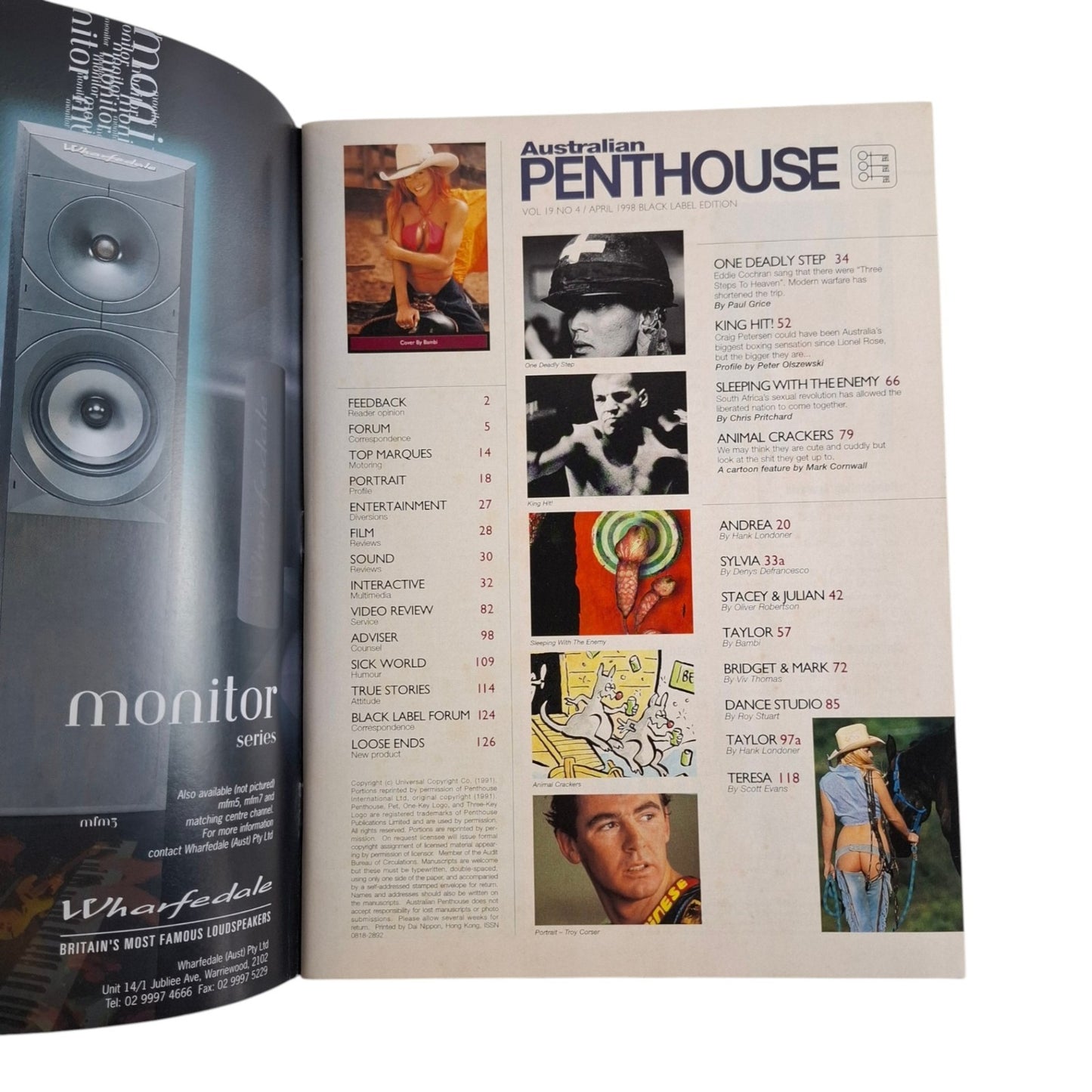 Australian Penthouse Magazine April 1998 Taylor St. James / Sylvia Linden