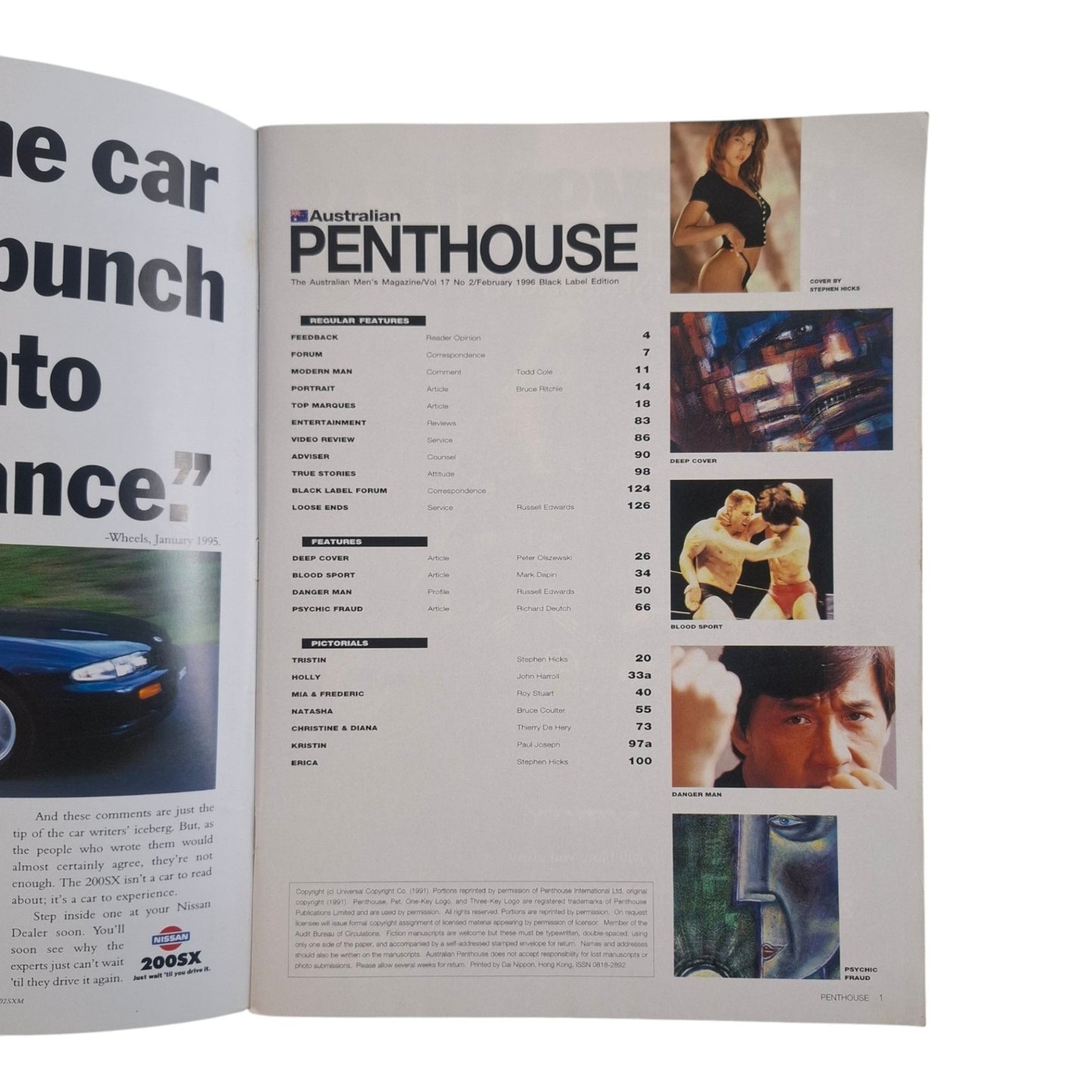 Australian Penthouse Magazine February 1996 Erica Escalera / Natasha Daniel