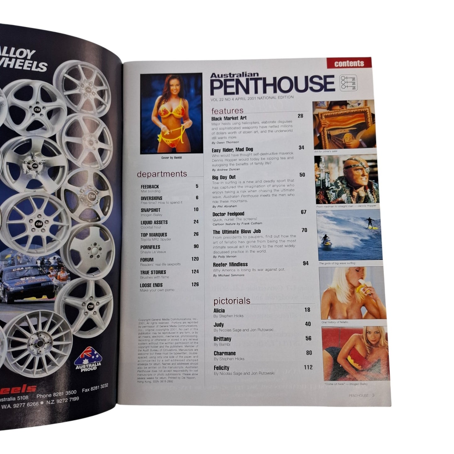 Australian Penthouse Magazine April 2001 Brittany